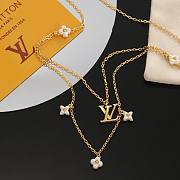 Bagsaaa Louis Vuitton Floragram Necklace Double Row  - 3