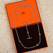 Bagsaaa Hermes Sterling Silver Farandole Necklace - 1