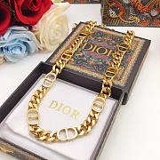 Bagsaaa Dior Necklace CD Logo Gold - 4
