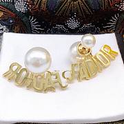 Bagsaaa Dior Jadior Pearl Stud Earrings - 2