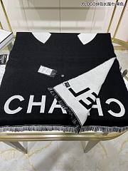 Bagsaaa Chanel CC Logo Black & White Scarf - 5