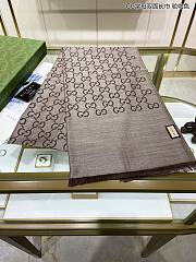 Bagsaaa Gucci GG Ebony Taupe Scarf  - 6