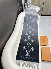 Bagsaaa Louis Vuitton Monogram Ombre Blue Scarf - 3