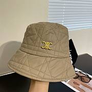 Bagsaaa Dior Bucket Leather Beige Hat  - 5