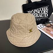 Bagsaaa Dior Bucket Leather Beige Hat  - 3