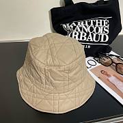 Bagsaaa Dior Bucket Leather Beige Hat  - 2