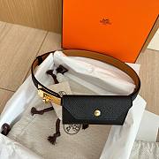 Bagsaaa Hermès Kelly Pocket 18 Belt Black Epsom Gold Hardware - 4