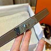 Bagsaaa Hermes Kelly Epsom Leather Belt Taupe - 3