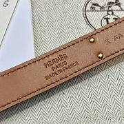 Bagsaaa Hermes Kelly Epsom Leather Belt Black - 4