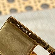 Bagsaaa Hermes Lock Epsom Leather Belt Brown - 3