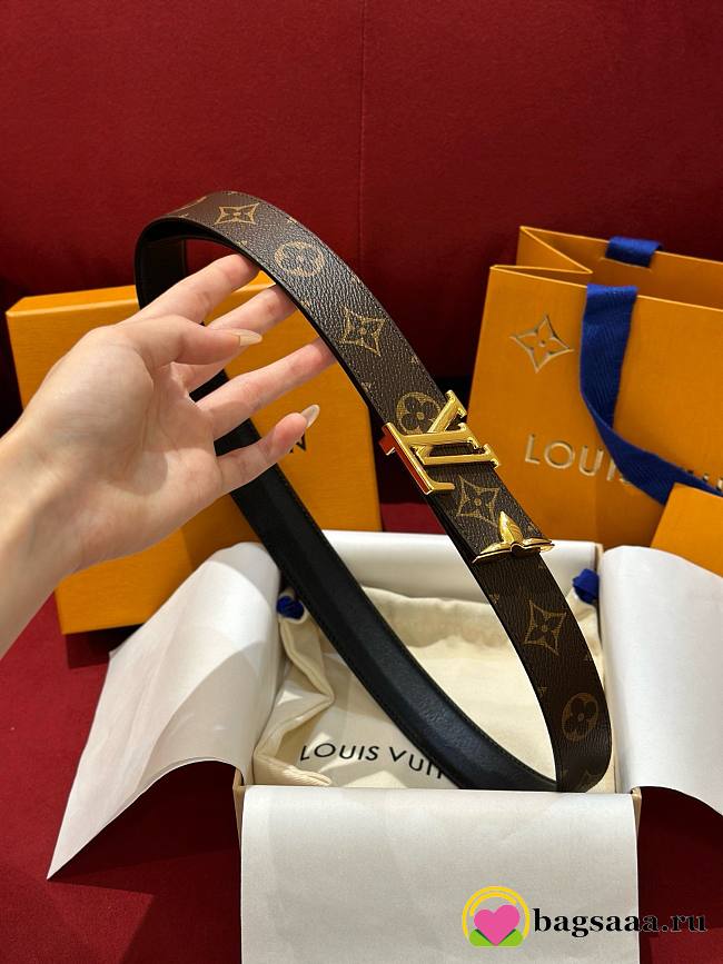 Bagsaaa Louis Vuitton Monogram Belt In Black - 1