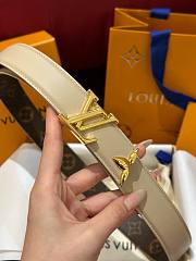 	 Bagsaaa Louis Vuitton Monogram Belt In White - 6