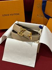 	 Bagsaaa Louis Vuitton Monogram Belt In White - 4