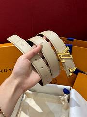 	 Bagsaaa Louis Vuitton Monogram Belt In White - 2