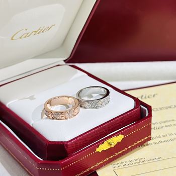 	 Bagsaaa Cartier Love Ring Diamond Paved 4-5mm