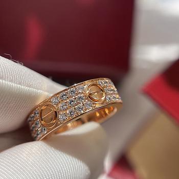 	 Bagsaaa Cartier Love Ring Diamond Paved 6.5mm