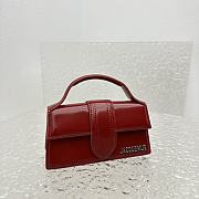 Bagsaaa Jacquemus Le Bambino leather mini red handbag - 18*6*7CM - 6
