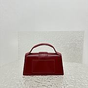 Bagsaaa Jacquemus Le Bambino leather mini red handbag - 18*6*7CM - 5