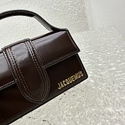	 Bagsaaa Jacquemus Le Bambino leather mini dark brown patent leather - 18*6*7CM - 4