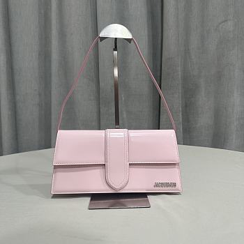 Bagsaaa Jacquemus Le bambino long shoulder bag in light pink - 28x13.5x6cm