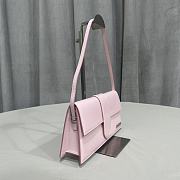 Bagsaaa Jacquemus Le bambino long shoulder bag in light pink - 28x13.5x6cm - 4