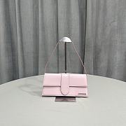 Bagsaaa Jacquemus Le bambino long shoulder bag in light pink - 28x13.5x6cm - 3