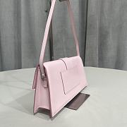 Bagsaaa Jacquemus Le bambino long shoulder bag in light pink - 28x13.5x6cm - 2