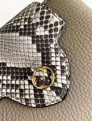 Bagsaaa Louis Vuitton Capucines BB Light Grey Python Handle -  21x14x8cm - 2