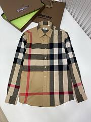 Bagsaaa Burberry Beige Slim Somerton Check Shirt - 1