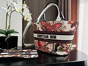 Bagsaaa Dior Hat Basket Bag Natural Multicolor Albero della Vita Embroidery - 4