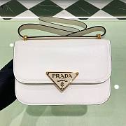 Bagsaaa Prada Embleme Saffiano shoulder bag in white - 1