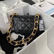 Bagsaaa Chanel Funky Town Small Flap Bag In Black - 17x21x6cm - 6