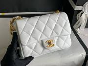 	 Bagsaaa Chanel Funky Town Small Flap Bag In White - 17x21x6cm - 6