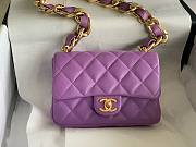 	 Bagsaaa Chanel Funky Town Small Flap Bag In Prruple - 17x21x6cm - 5