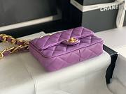	 Bagsaaa Chanel Funky Town Small Flap Bag In Prruple - 17x21x6cm - 6
