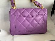 	 Bagsaaa Chanel Funky Town Small Flap Bag In Prruple - 17x21x6cm - 3