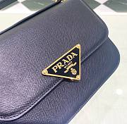 	 Bagsaaa Prada Embleme Saffiano shoulder bag in dark blue - 22x15x6cm - 3