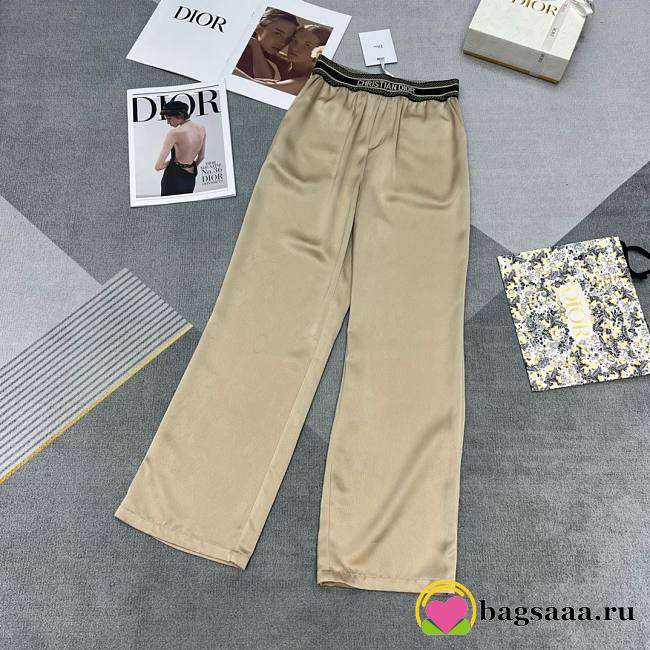 Bagsaaa Dior Silk Beige Pants - 1