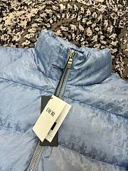 Bagsaaa Dior Oblique Down Jacket Blue Technical Jacquard - 2