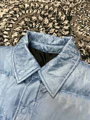 Bagsaaa Dior Oblique Down Jacket Blue Technical Jacquard 02 - 3