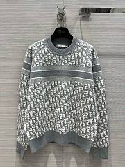 Bagsaaa Dior Reversible Crew-Neck Sweater Gray Double Sided  - 1