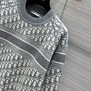 Bagsaaa Dior Reversible Crew-Neck Sweater Gray Double Sided  - 4