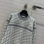 Bagsaaa Dior Reversible Crew-Neck Sweater Gray Double Sided  - 5