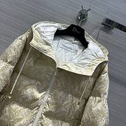 Bagsaaa Dior Alps Hooded Puffer Jacket  White with Gold-Tone Allover Butterfly Motif - 4