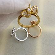 Bagsaaa Van Cleef & Arpel Frivole With Diamond Ring - 2