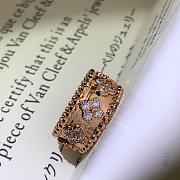 Bagsaaa Van Cleef & Arpels Perlee clovers ring with diamond - 2