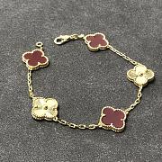 Bagsaaa Van Cleef & Arpel Alhambra Bracelet 5 motif with red - 3
