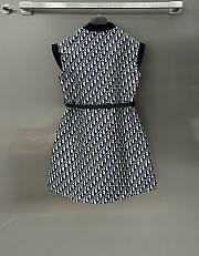 Bagsaaa Dior Belted Dress Melocoton Black Oblique Jacquard Motif - 6