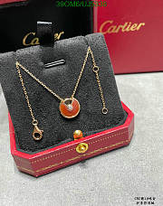 Bagsaaa Cartier Amulette De Cartier Malachite Diamond Necklace - 2