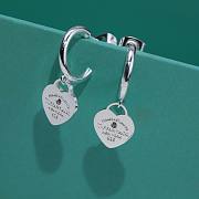 Bagsaaa Tiffany & Co Heart Diamond Earrings - 4
